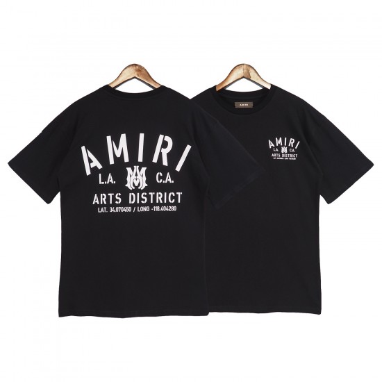 Amiri LA & CA Art District T-Shirt Black