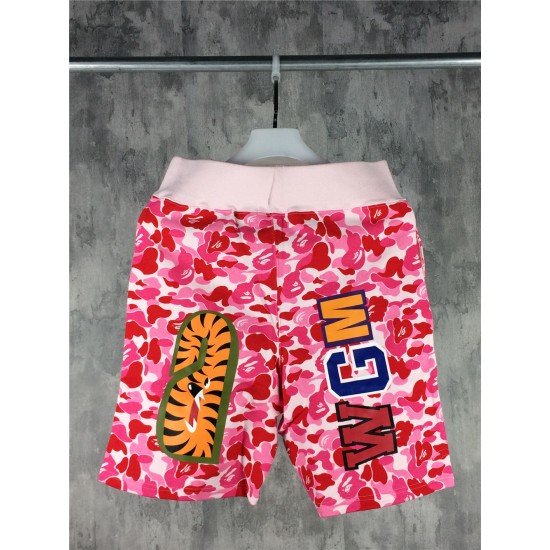 Bape ABC Camo Shark Pink Shorts