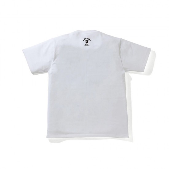 Bape Bear Logo T-Shirt Black White
