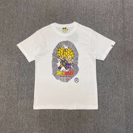 Bape Son-Goku Dragon Ball T-Shirt Black Black White