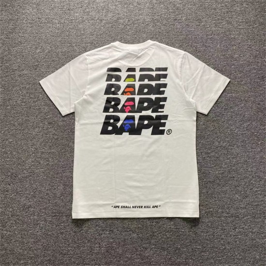 Bape 22SS T-Shirts 2 Colors Black White