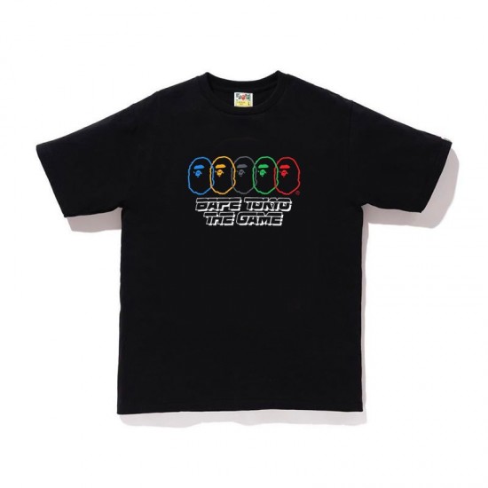 Bape 'Tokyo The Game' 5 Apes T-Shirts Black White