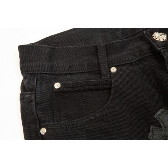 [Best Quality] CH Black Crosses Classic Jeans