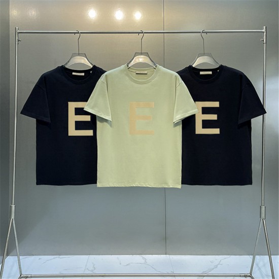 Fog Fear of God big E Logo tees t-shirts 2 Colors