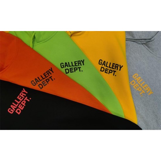 Gallery Dept basic hoodie (Black/Grey/Green/Orange/Yellow)