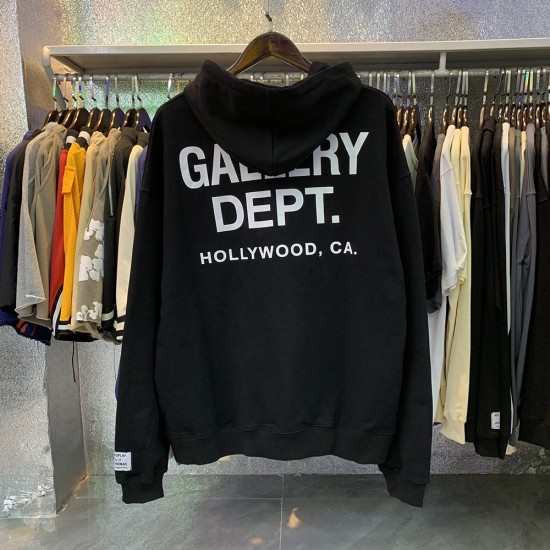 Gallery Dept basic letters hoodie (Beige/Grey/Black/Purple/Dark Grey)