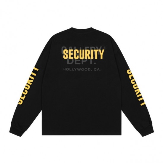 Gallery Dept security long sleeve black t-shirt