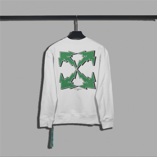 Off White Green Arrow Sweatshirt