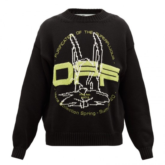 Off White Bugs Bunny Sweater Black