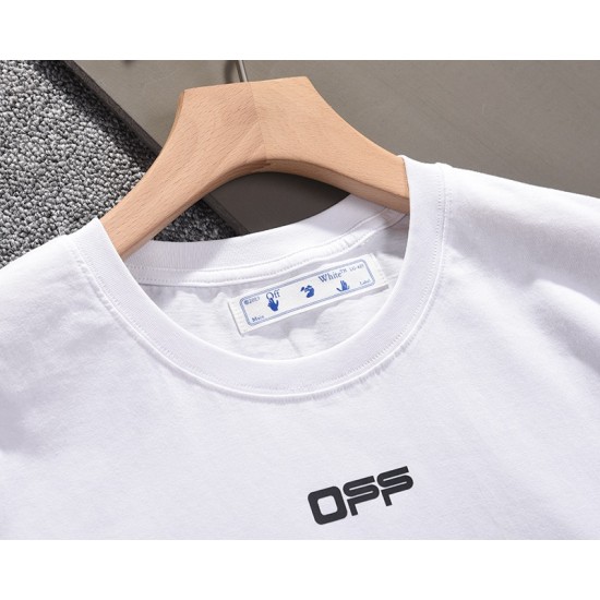 Off White OW 22FW Clean Logo T-Shirt White Black
