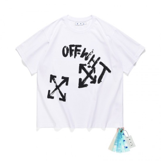 Off White OW Logo T-Shirt White Black