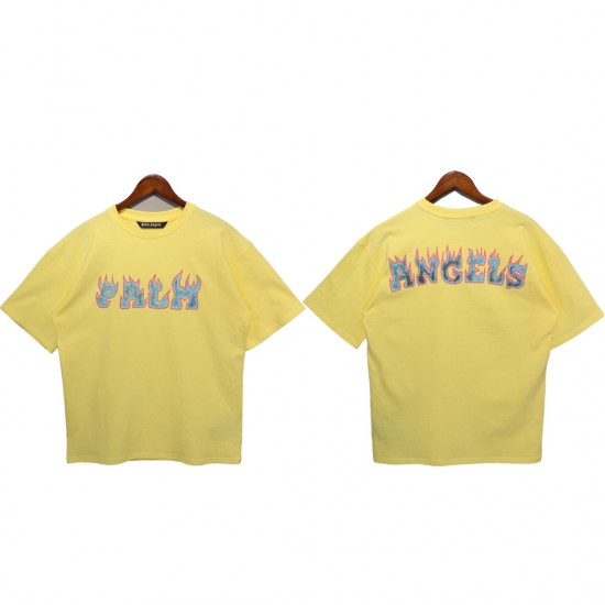 Palm Angels Fire Letters T-Shirts 3 Colors
