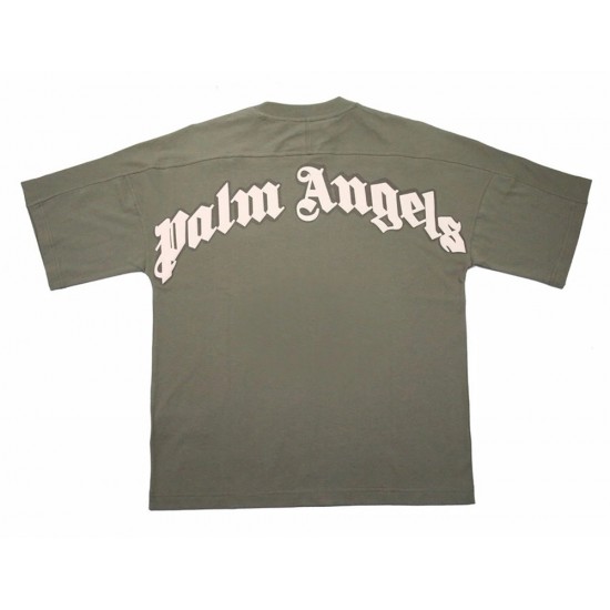 Palm Angels 20SS printing grass green tee