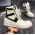 Rick Owens Triangle Hi-Street Shoes Black & White High Top
