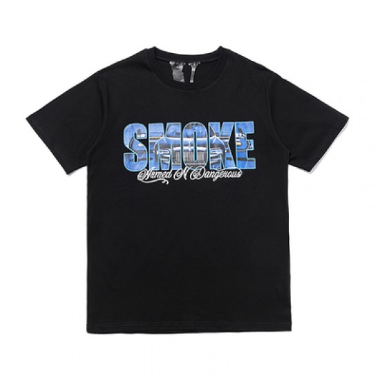 Vlone Smoke Tee T-Shirt (Black/White)