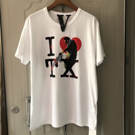 Vlone I Love TX Texas T-Shirt Tee (Black/White)