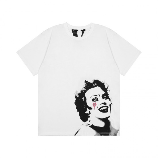 Vlone Marilyn Monroe T-Shirts Tee (Black/White)