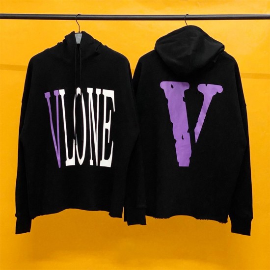 Vlone big logo hoodie blue purple