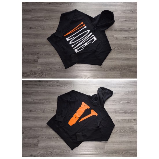 Vlone Big V logo hoodie black